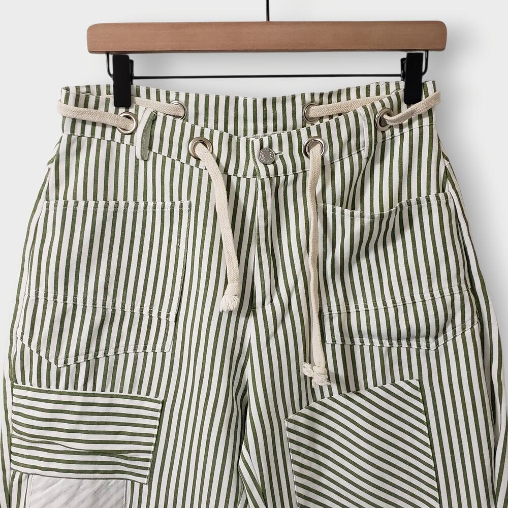 Striped barrel pants - Picture 2 of 13